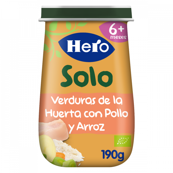Comprar Potito hero baby trocitos verduras de la huerta con pollo 235gr. a  partir de los 12 meses. en Cáceres