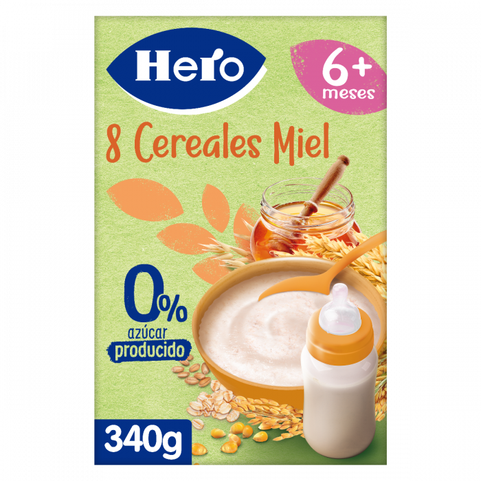 Comprar Pedialac Papilla 8 Cereales Hero Baby 340 G a precio de oferta