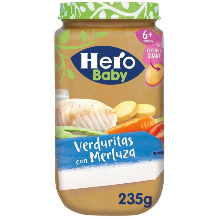 Comprar TARRITO HERO BABY VERDURITAS CON MERLUZA 235 G